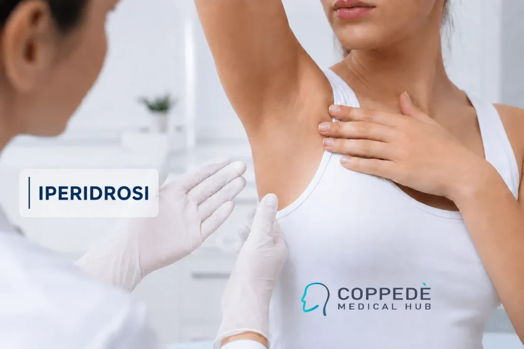 Visita specialistica per la diagnosi dell'iperidrosi a Roma presso il Coppedè Medical Hub.